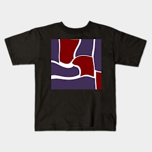 Red, purple and whirled Kids T-Shirt